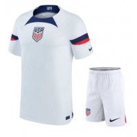 Camiseta Estados Unidos Primera Equipación para niños Mundial 2022 manga corta (+ pantalones cortos)